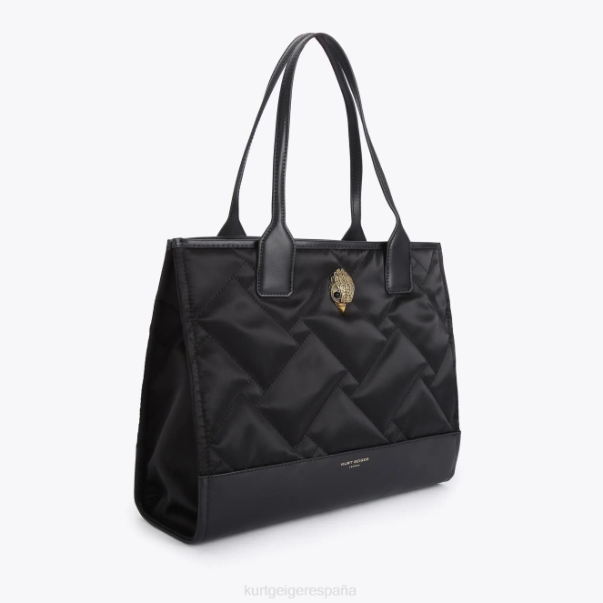 Kurt Geiger mujer Bolso shopper cuadrado pequeño londres reciclado 2LPR112 | bolsas negro